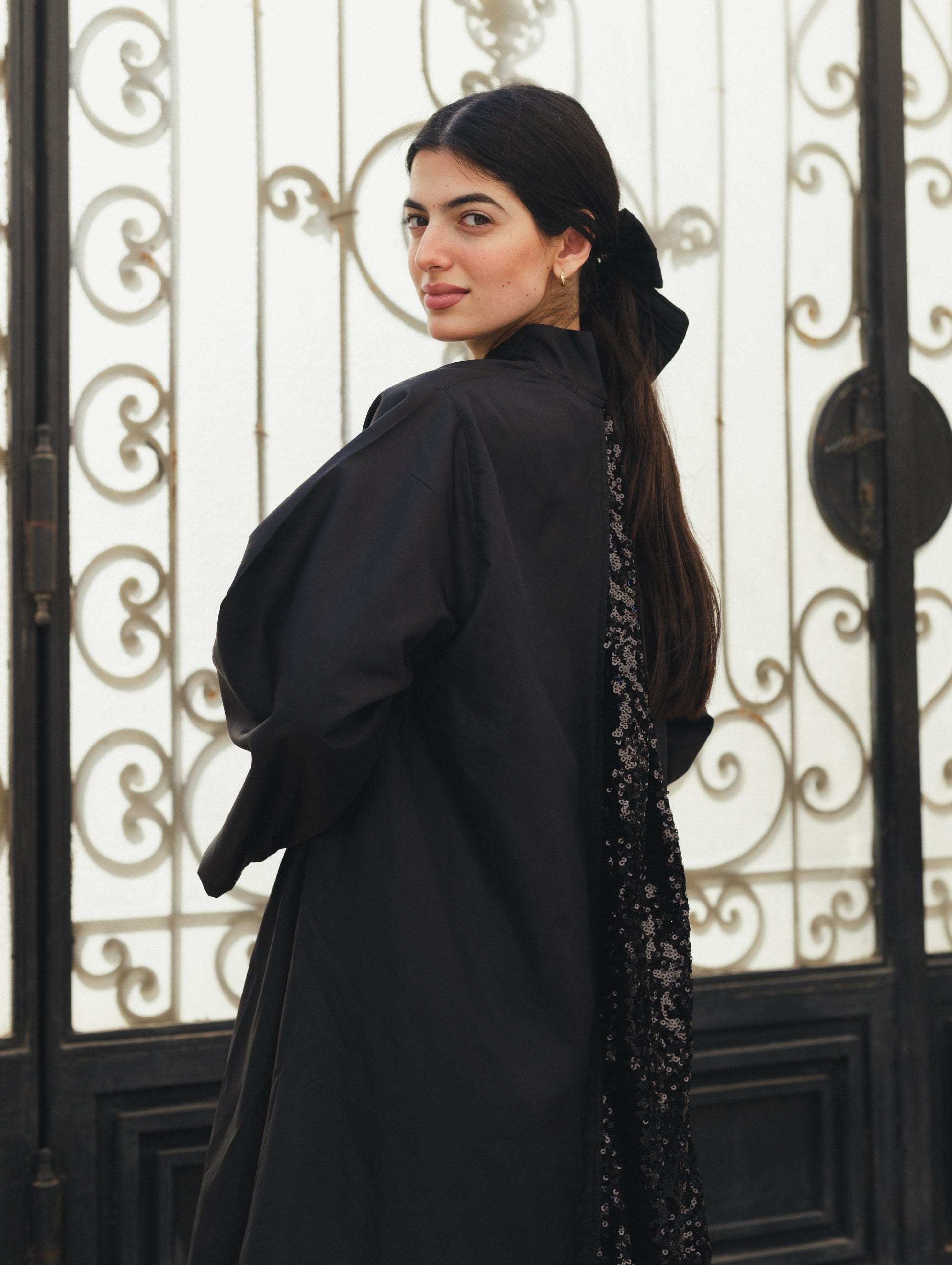 Taffetah Sequin Kaftan