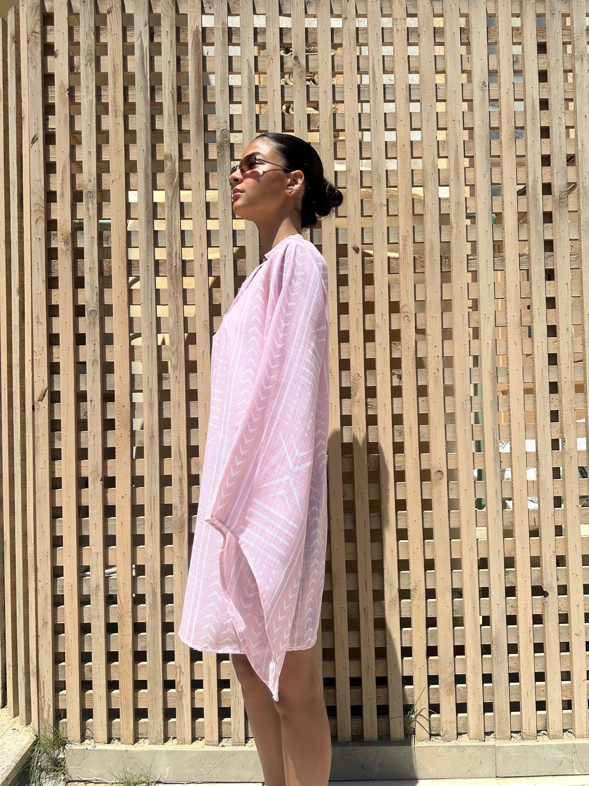 Criss-Cross Dress in Pink