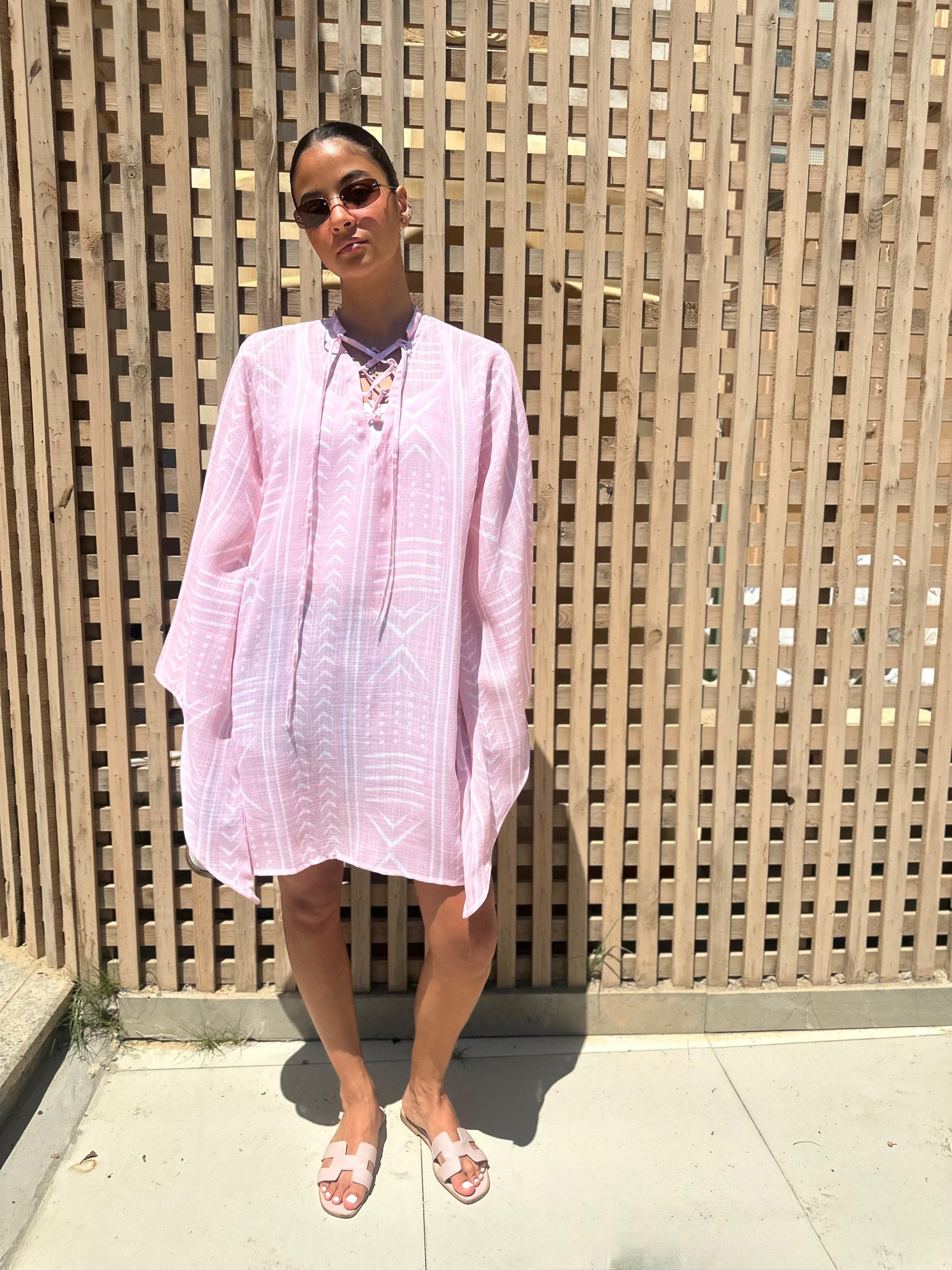 Criss-Cross Dress in Pink
