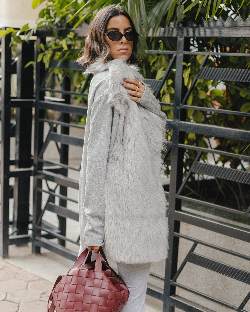 Our Statement Knit X Fur Jacket