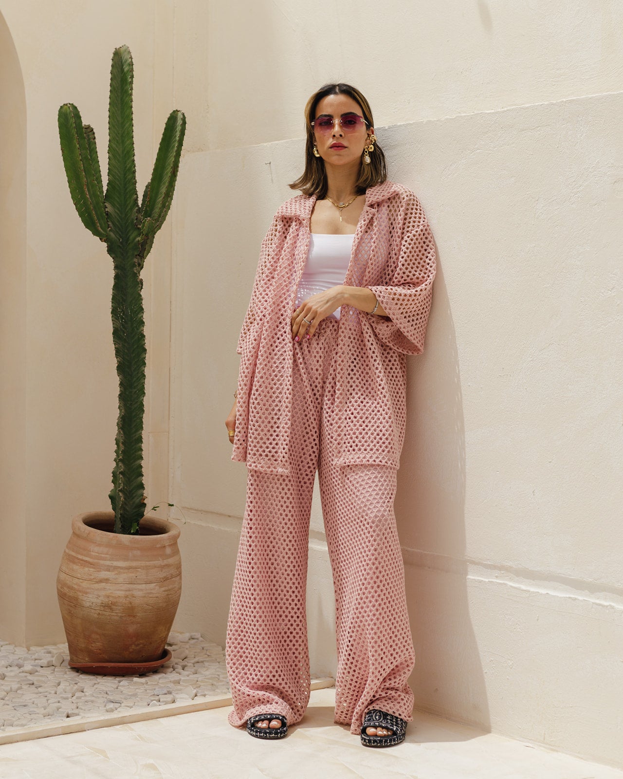 Short Crochet Set in Pink