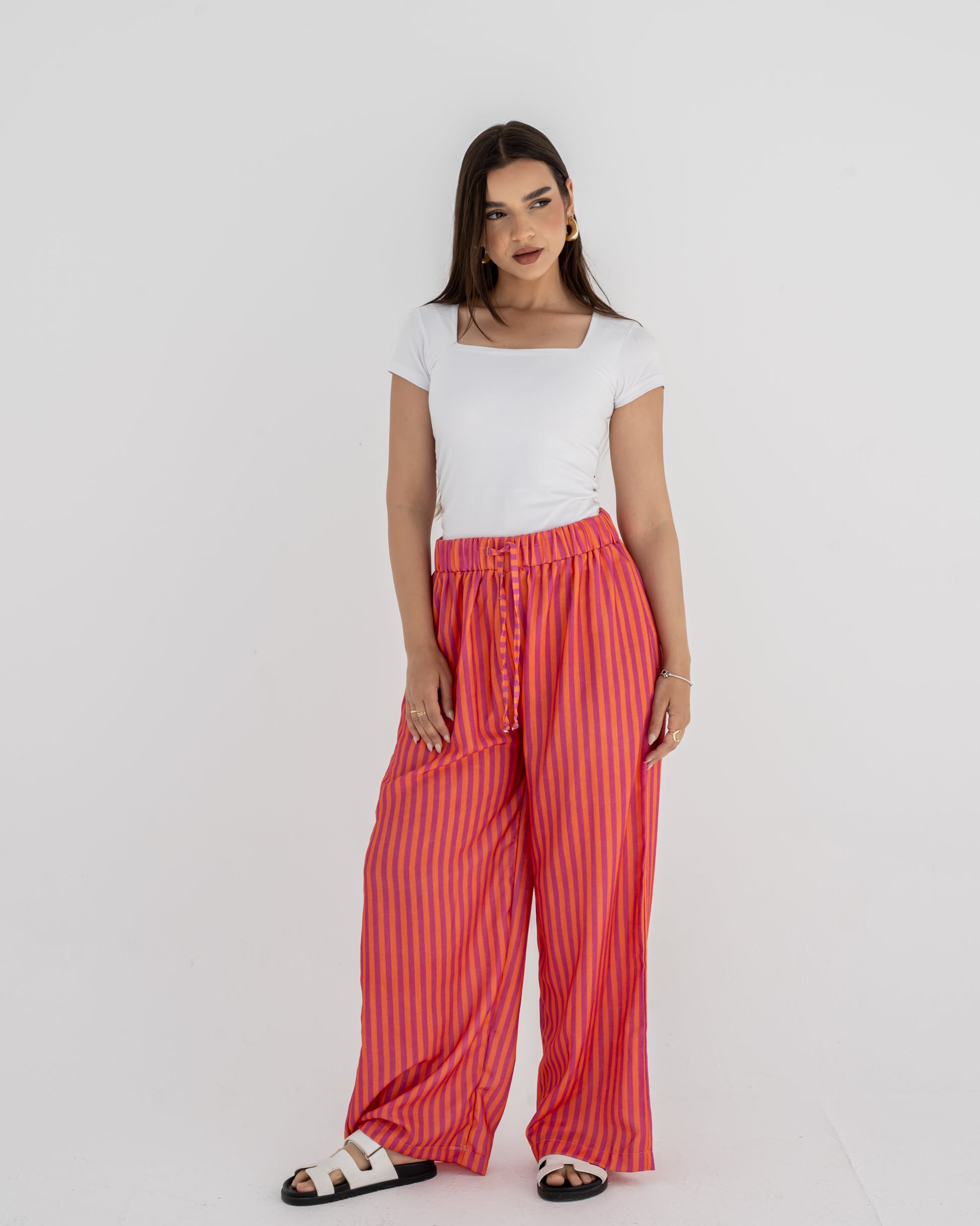 Linen Stripe Pants