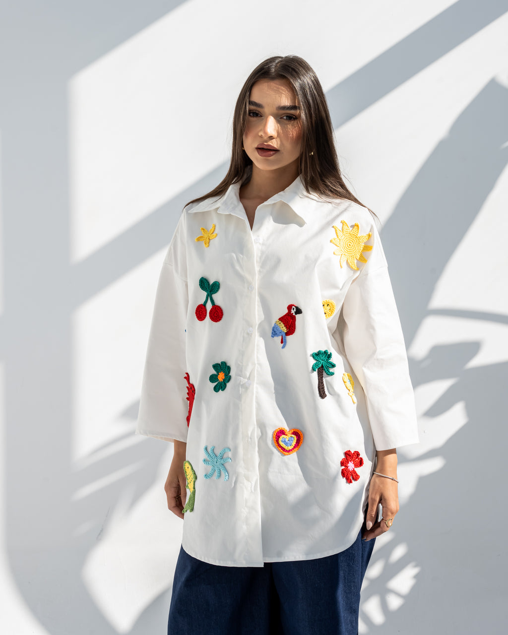 Play Patch Shirt in White