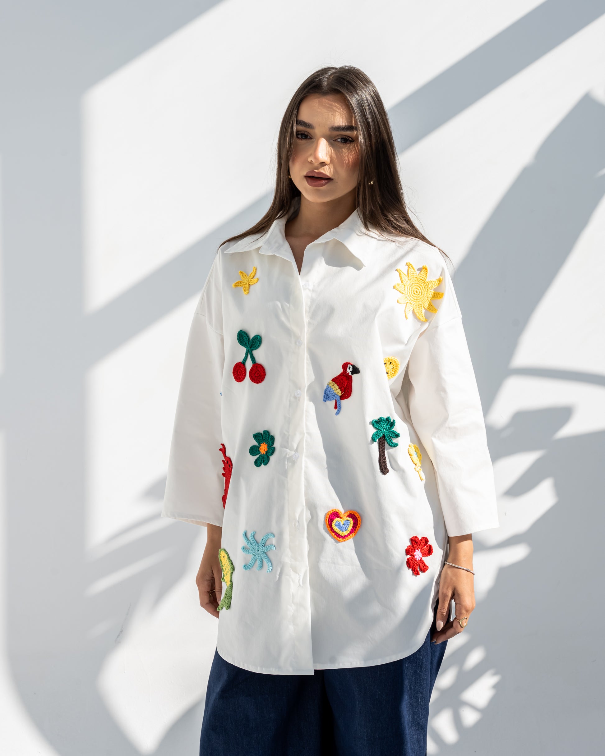 Play Patch Shirt in White