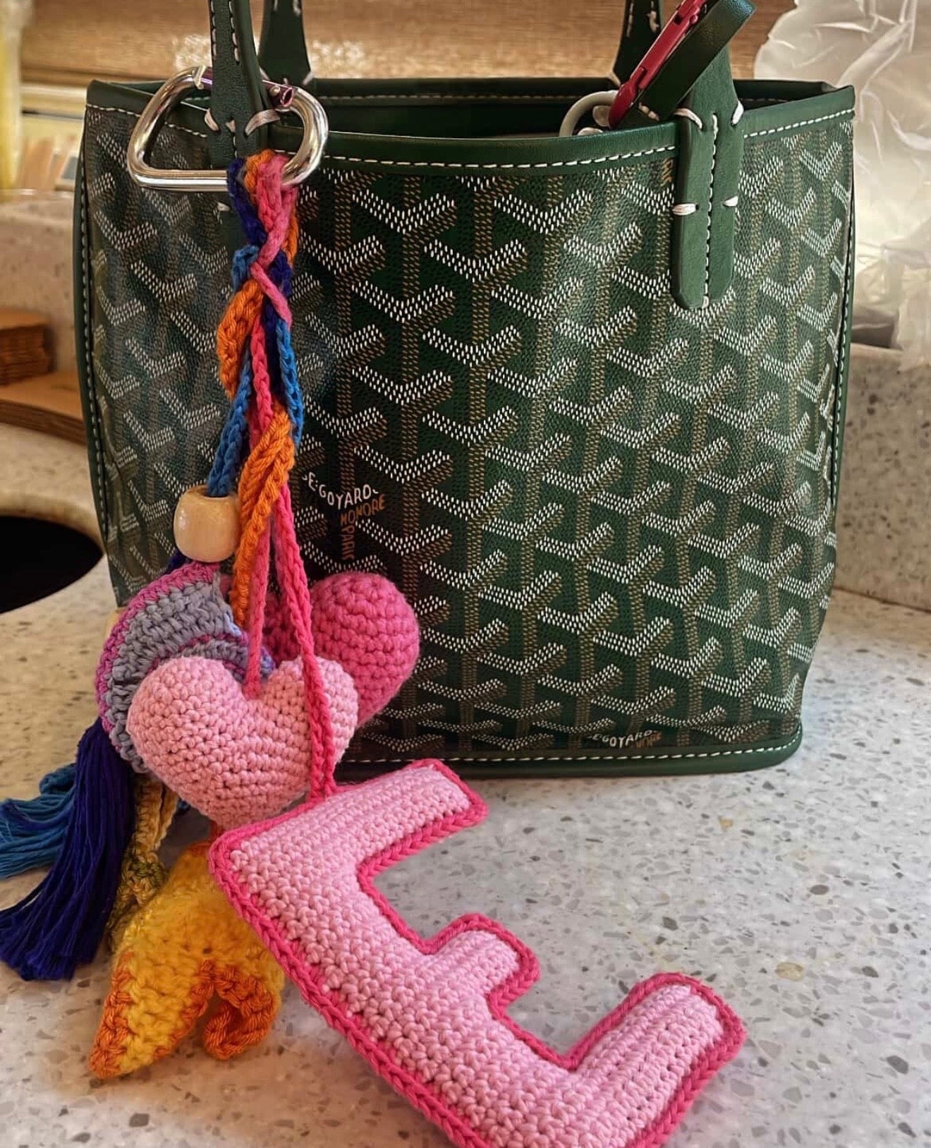 Bag Charms Letters