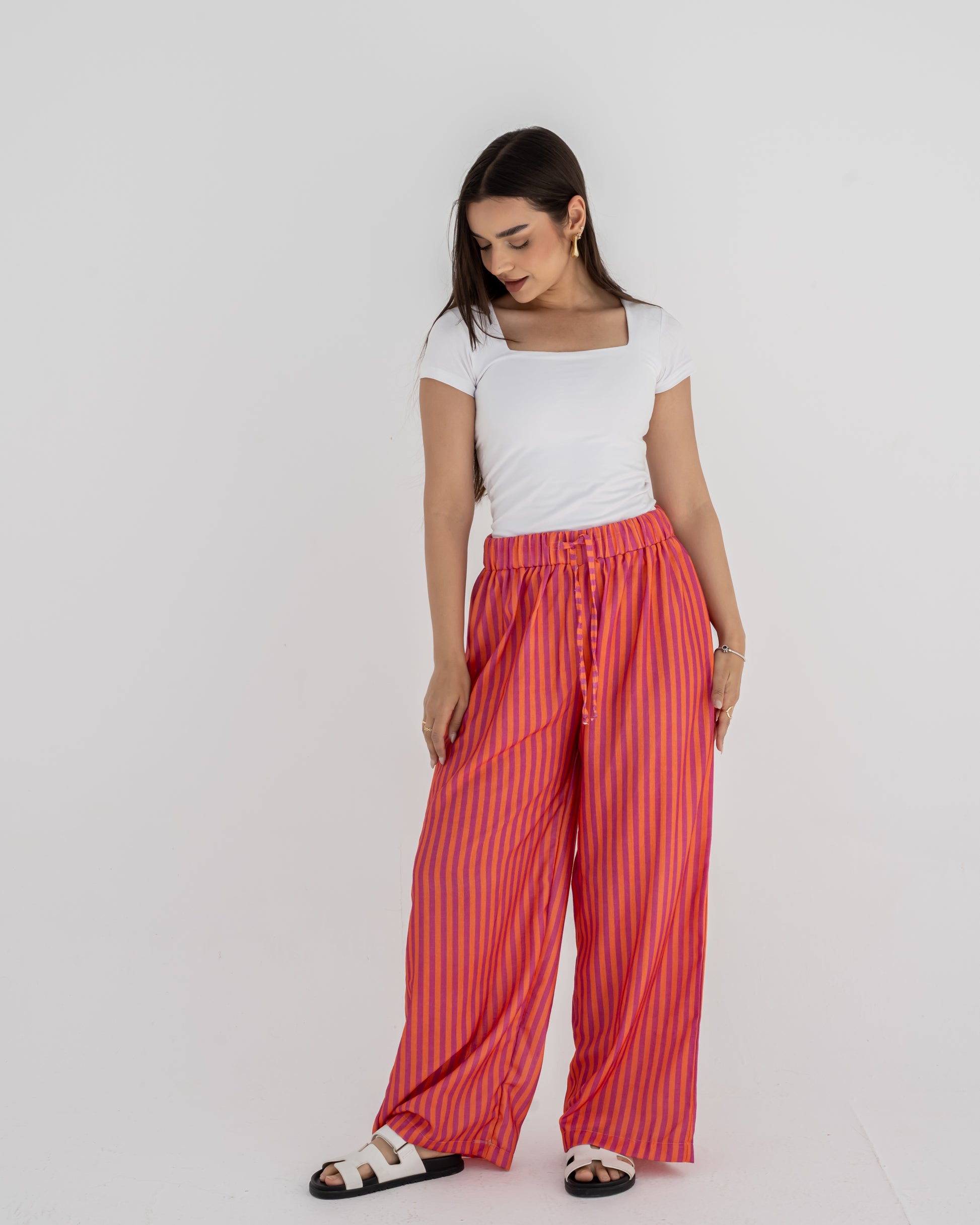 Linen Stripe Pants
