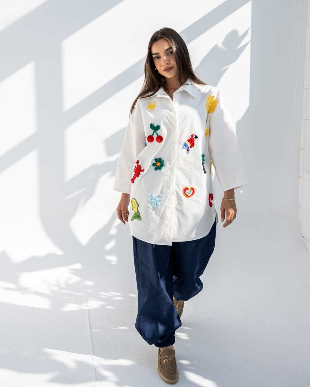 Play Patch Shirt in White