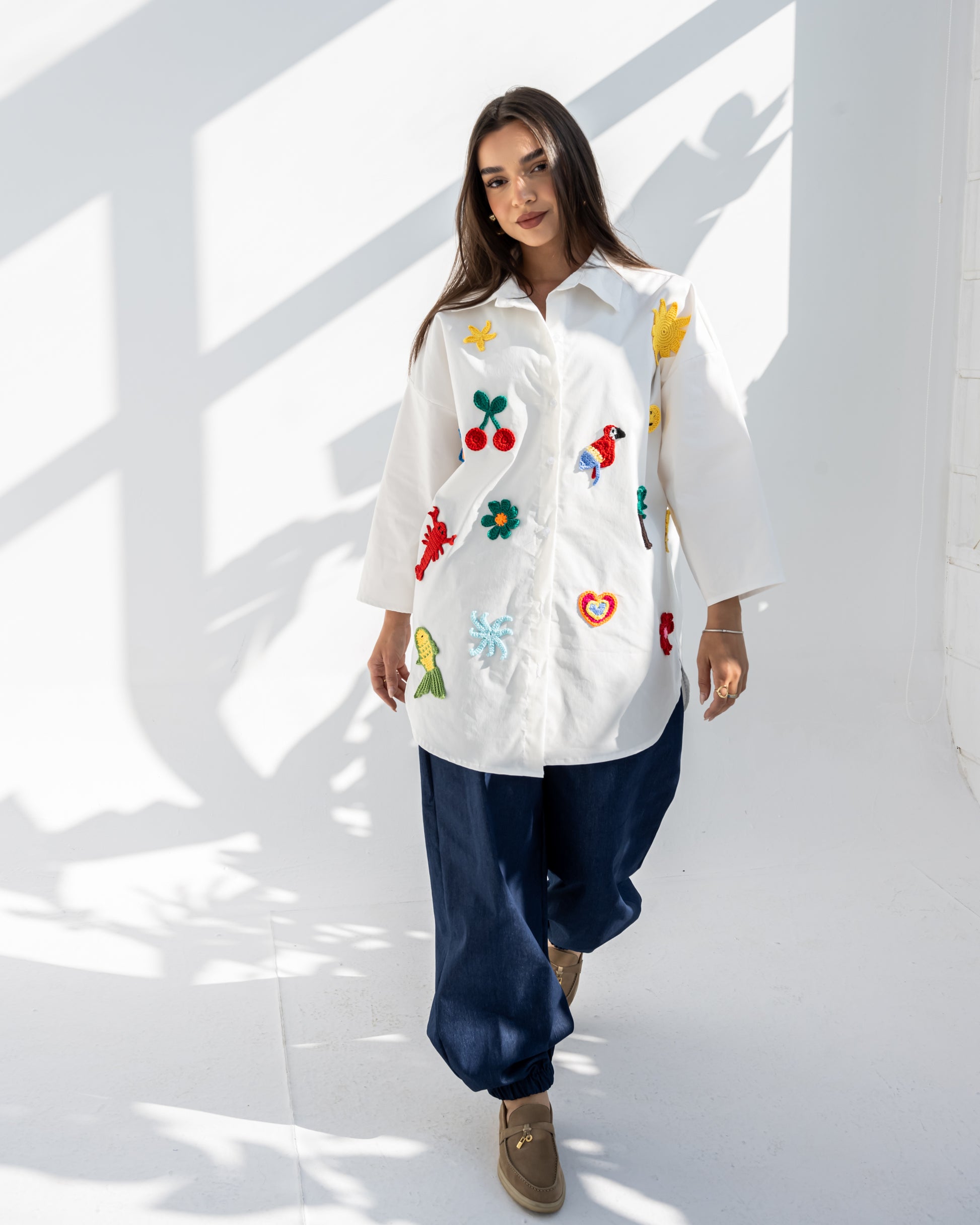 Play Patch Shirt in White