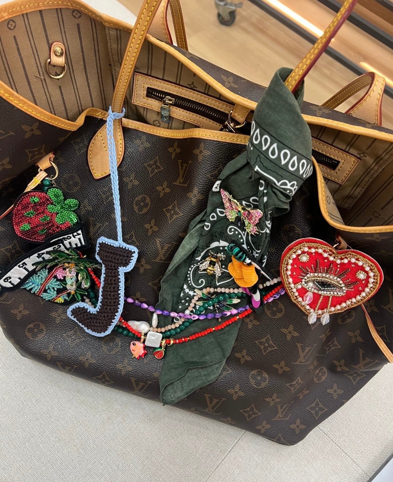 Bag Charms Letters