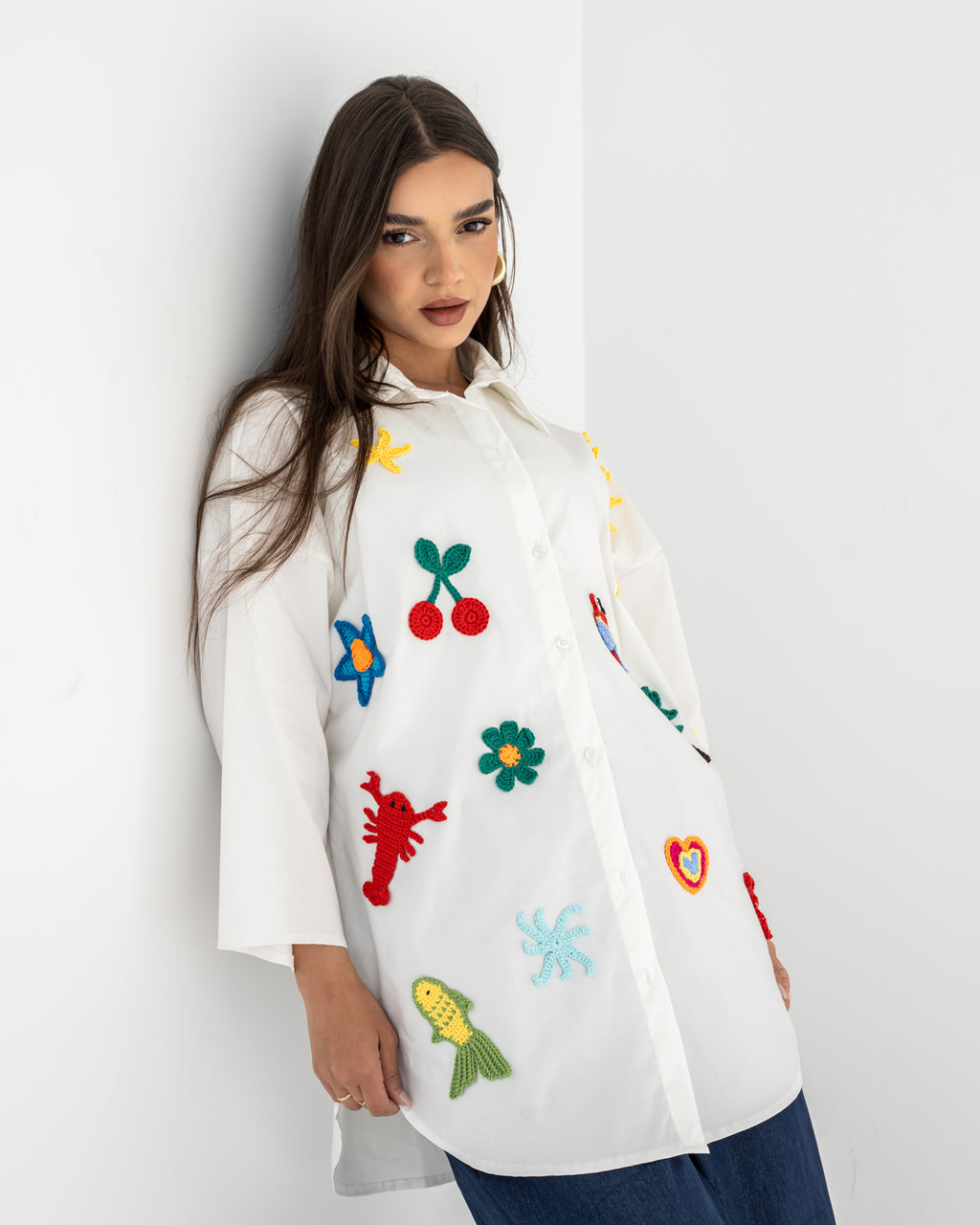 Play Patch Shirt in White