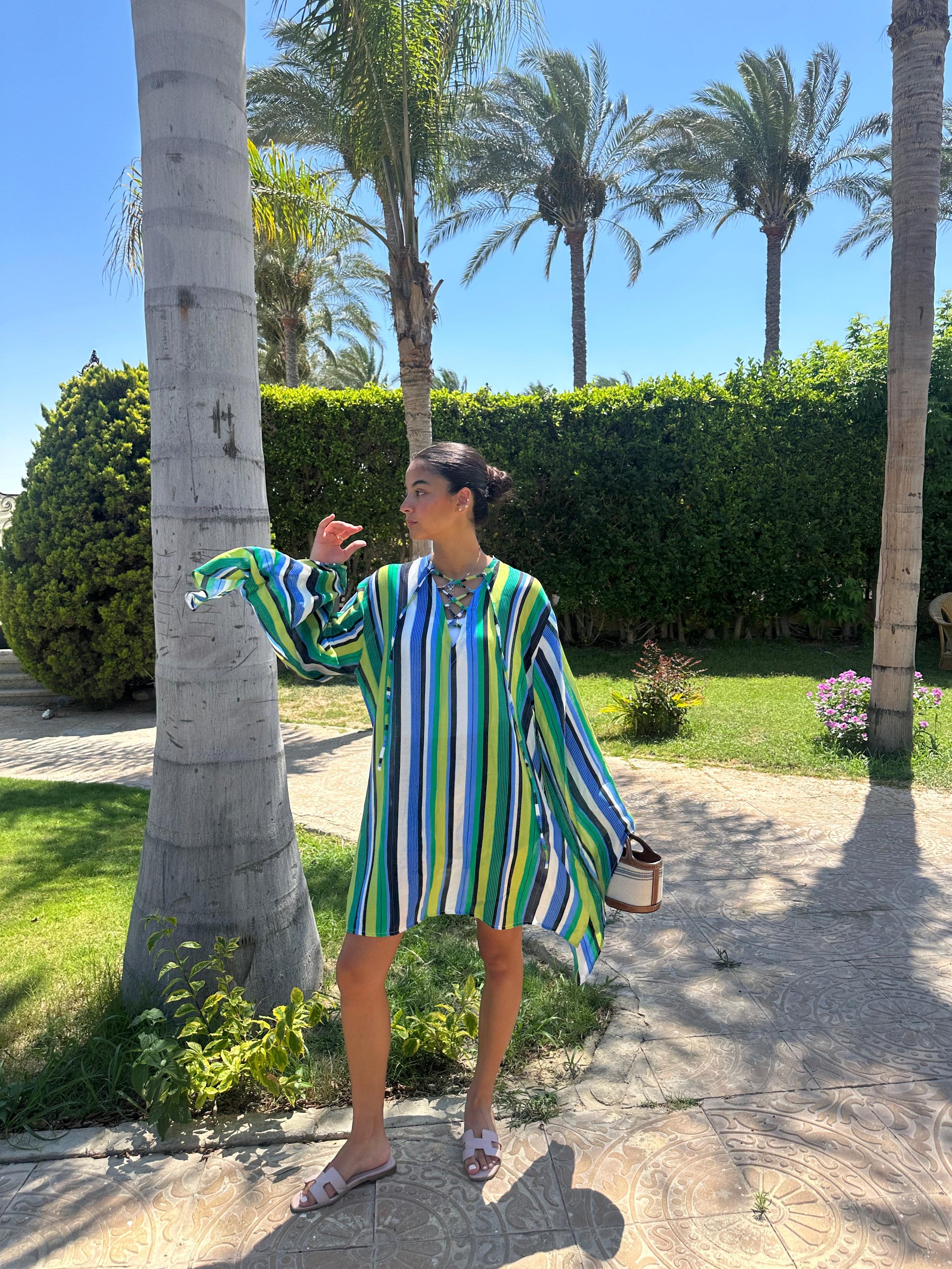 Criss-Cross Dress in Green