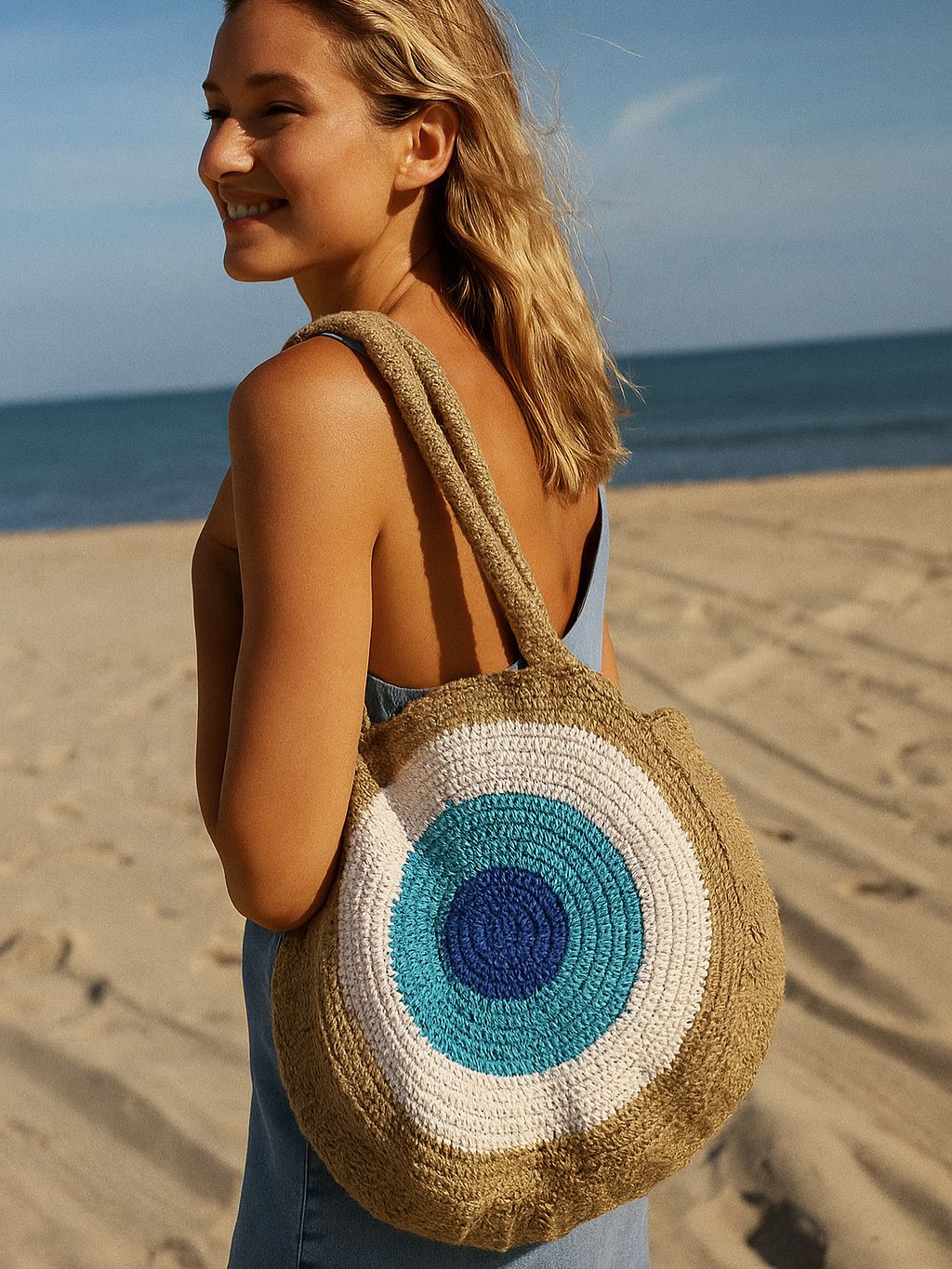 Eye Beach Shoulder Bag