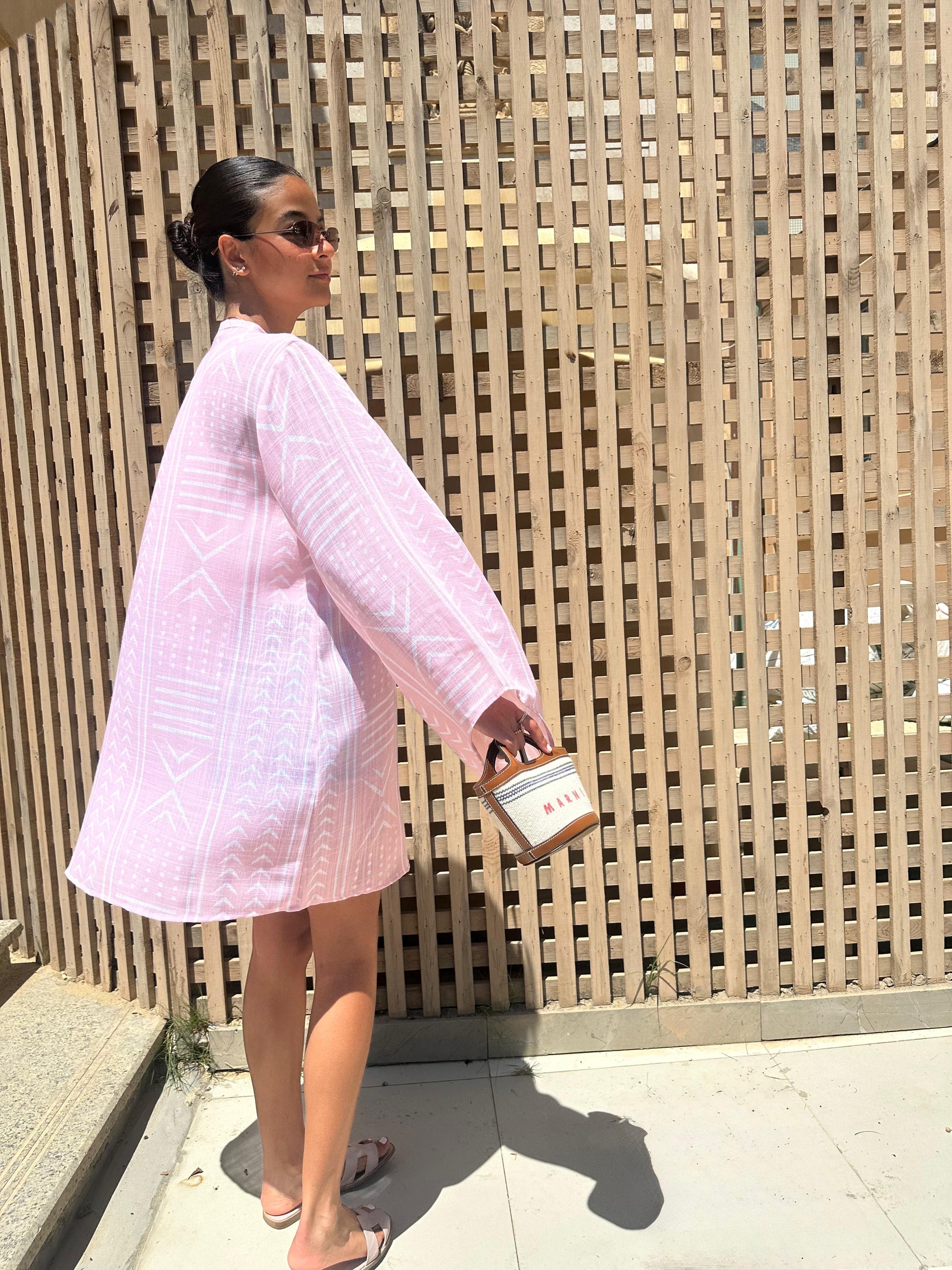 Criss-Cross Dress in Pink